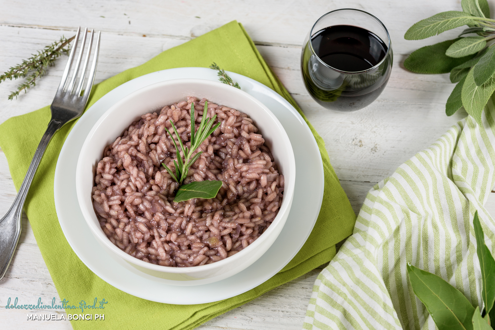 Risotto cipolla e vino rosso