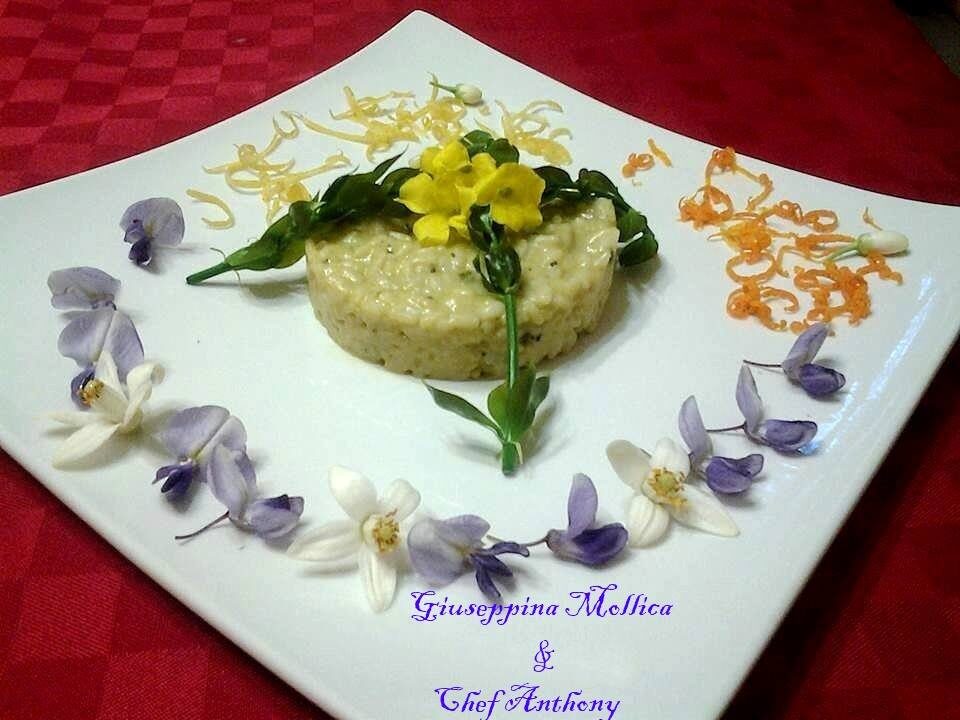 Risotto con asparagi e agrumi di sicilia