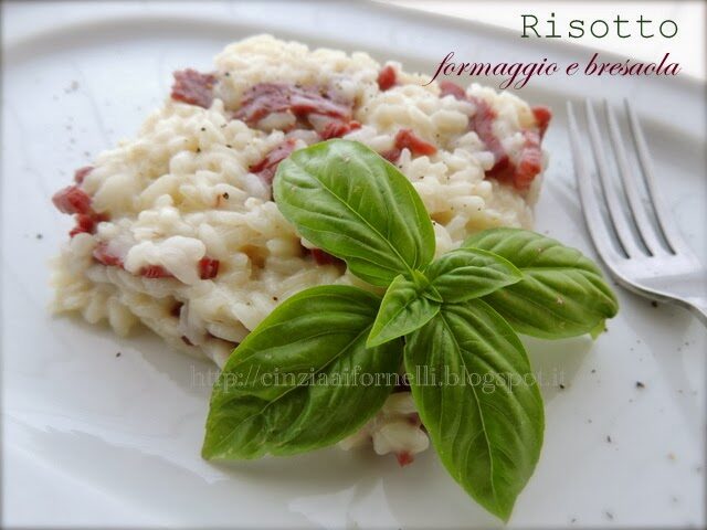 Risotto con bresaola e maccagno