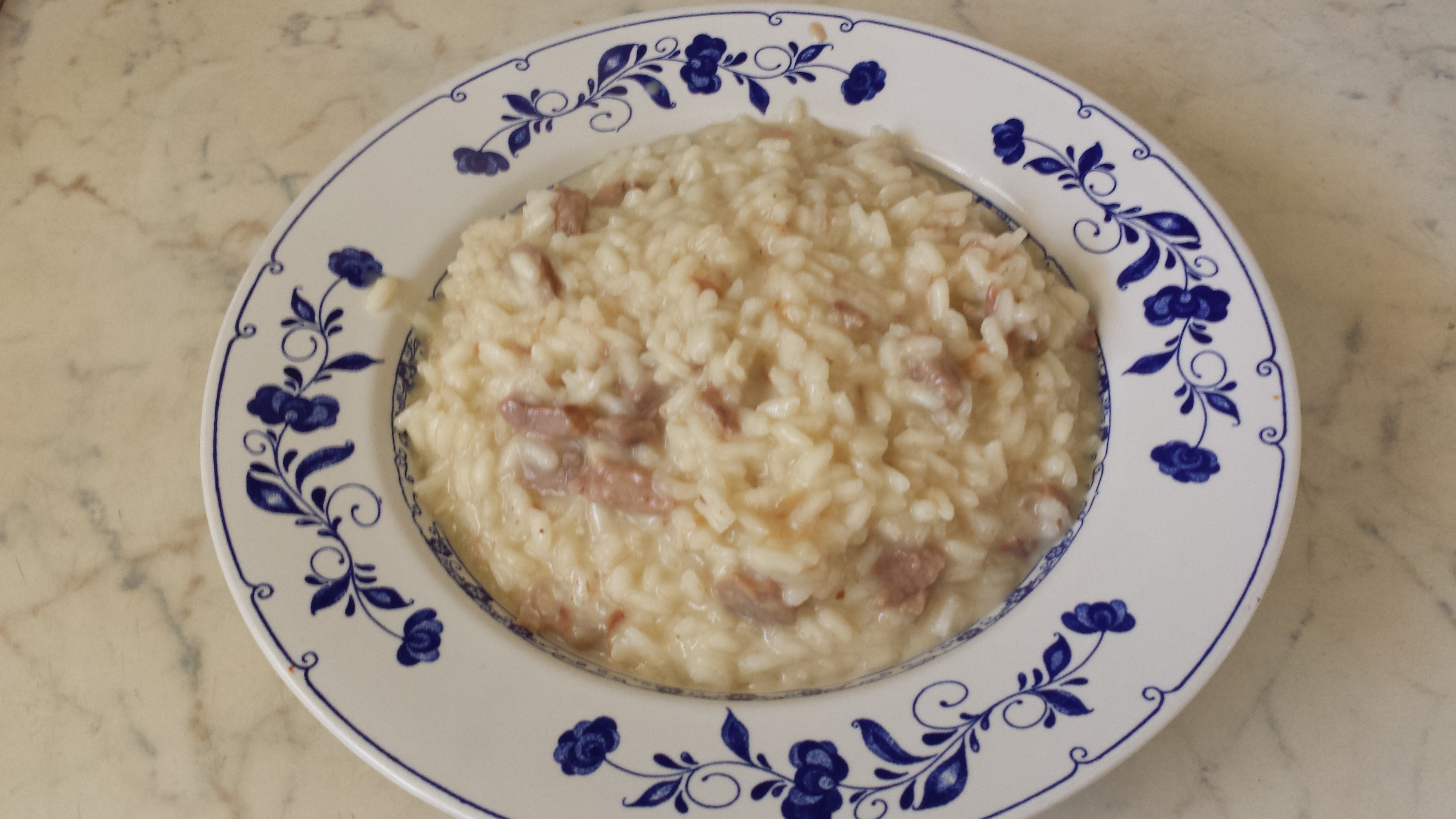 Risotto con carne e stracchino