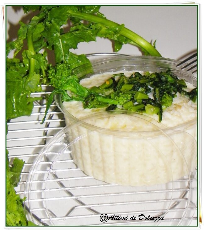Risotto con cime di rapa e salsa di asiago