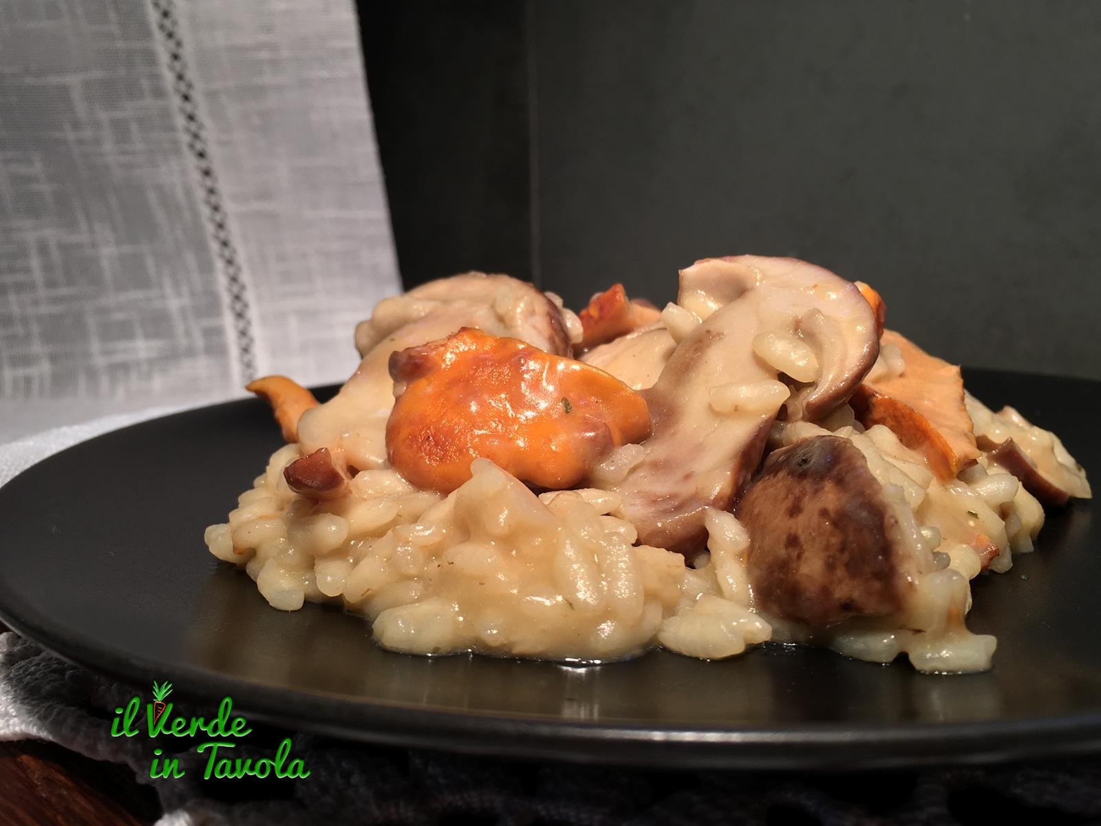 Risotto con funghi porcini e finferli