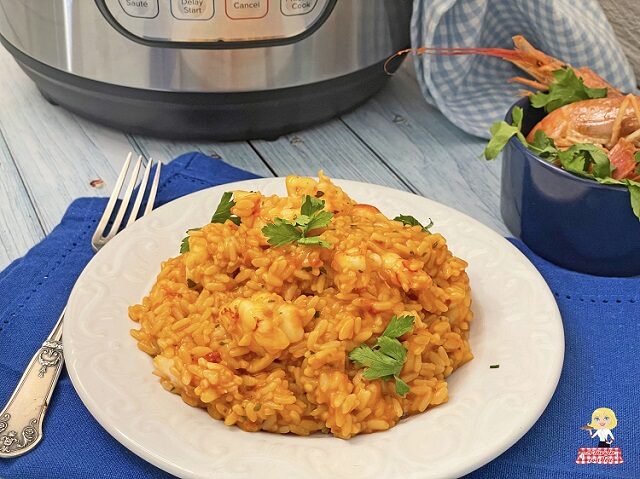 Risotto con gamberi instant pot