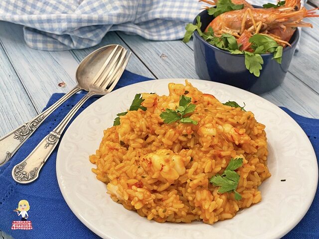 Risotto con gamberi surgelati (o freschi)