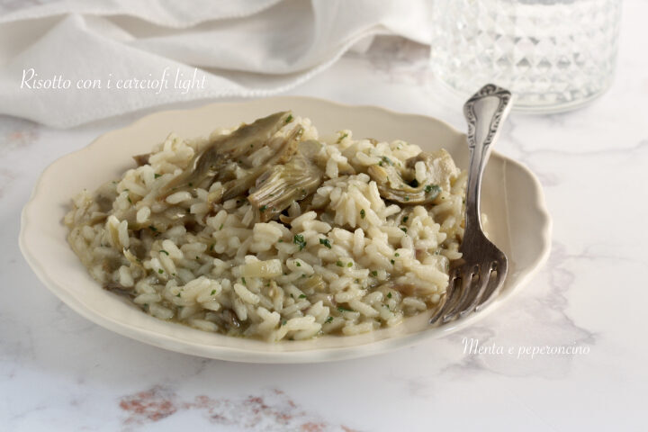 Risotto con i carciofi light