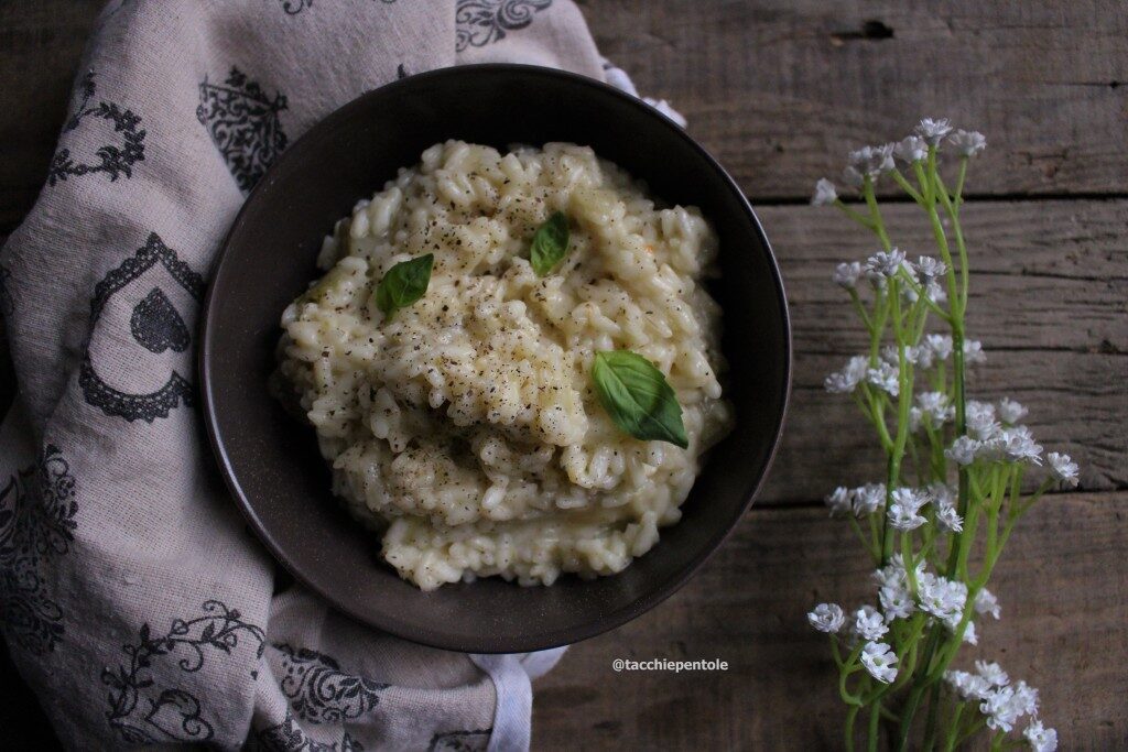 Risotto con indivia belga e gorgonzola