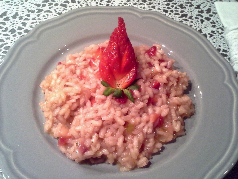 Risotto con le fragole