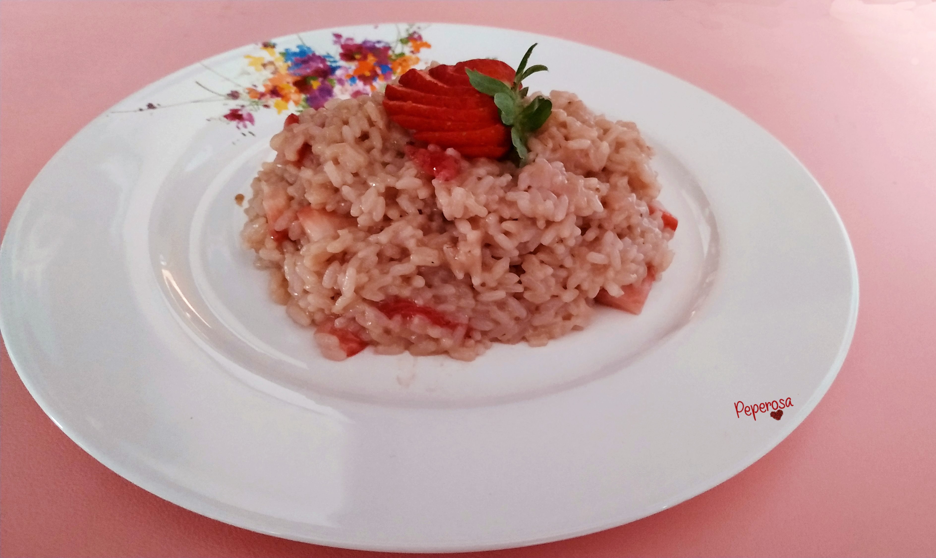Risotto con le fragole