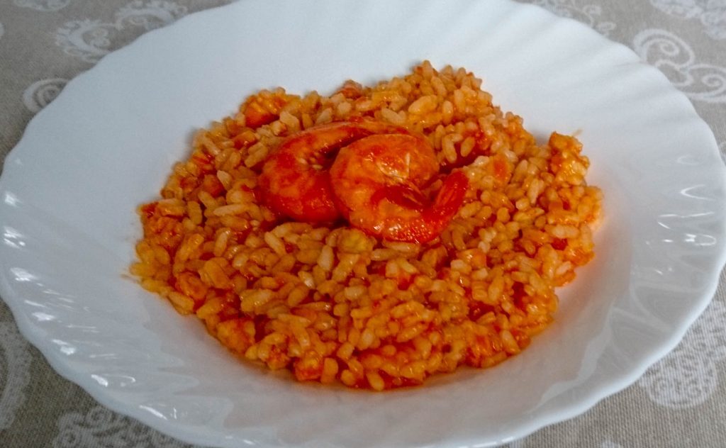 Risotto con mazzancolle