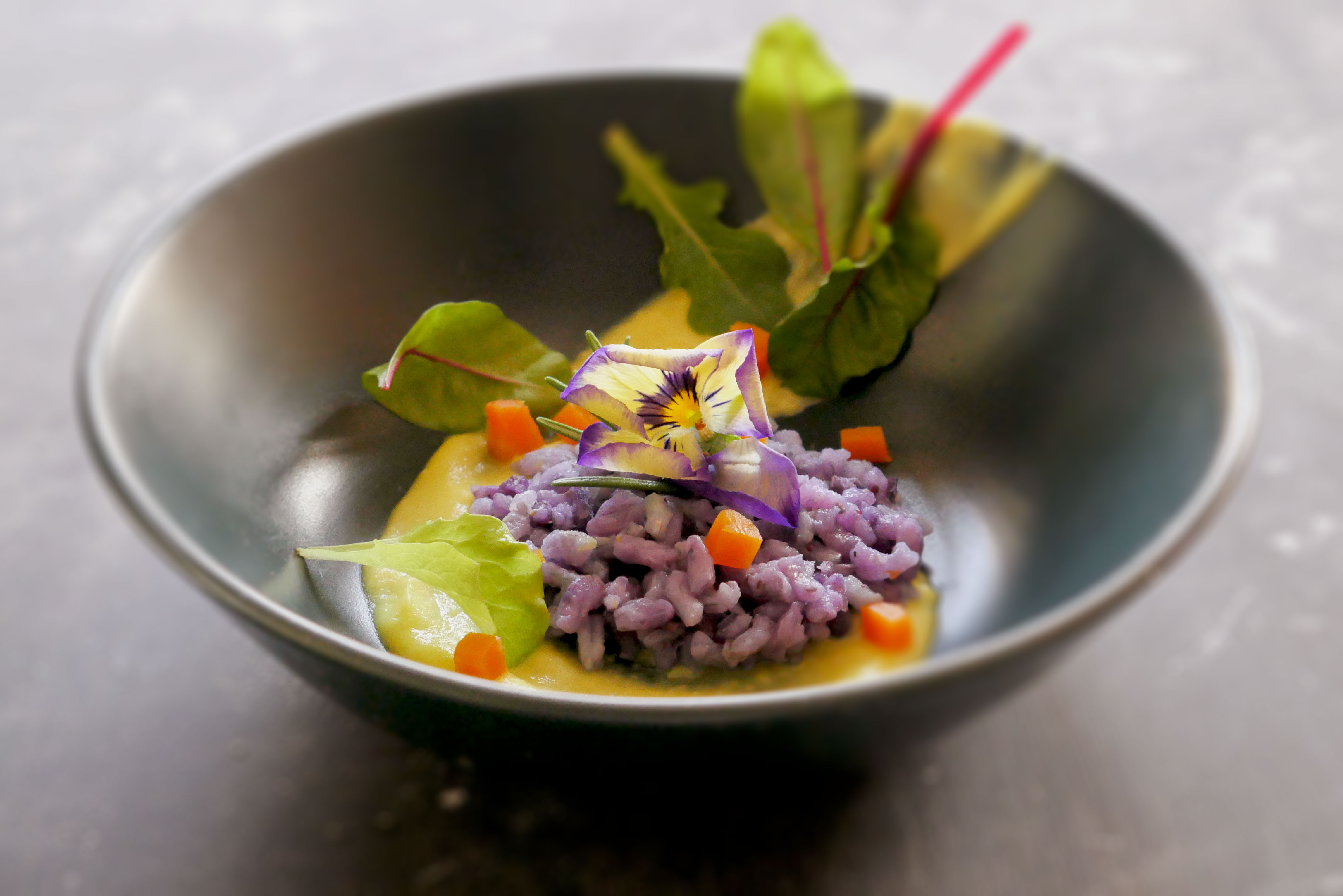 Risotto con Mirtilli al profumo di Rosmarino