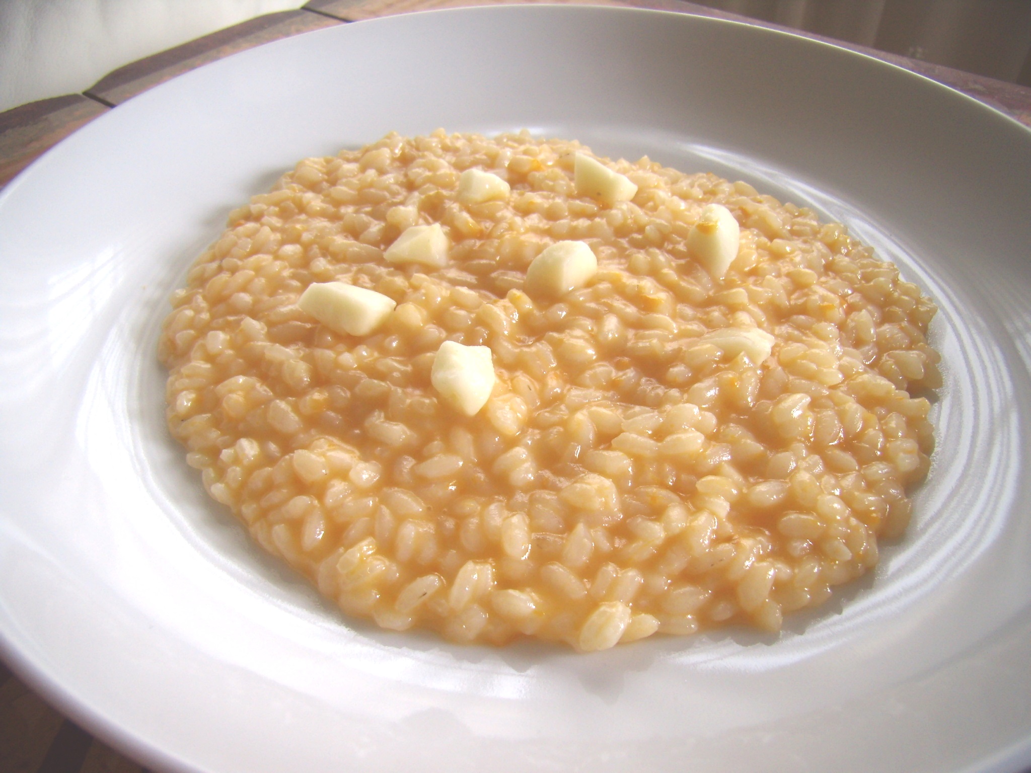 Risotto con patata dolce americana e taleggio
