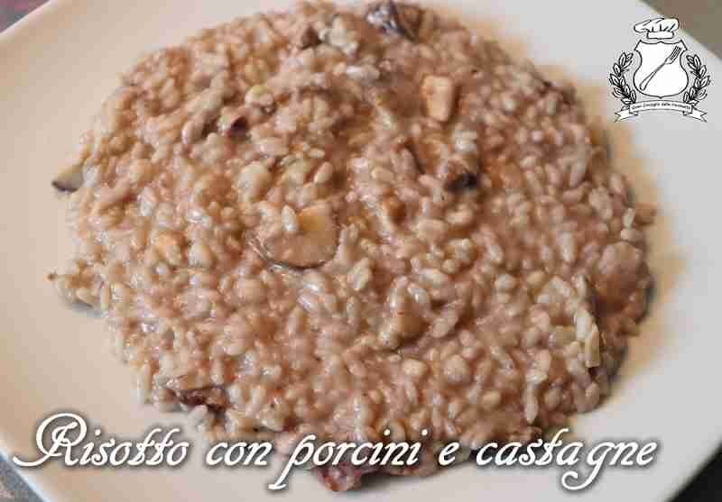 Risotto con porcini e castagne