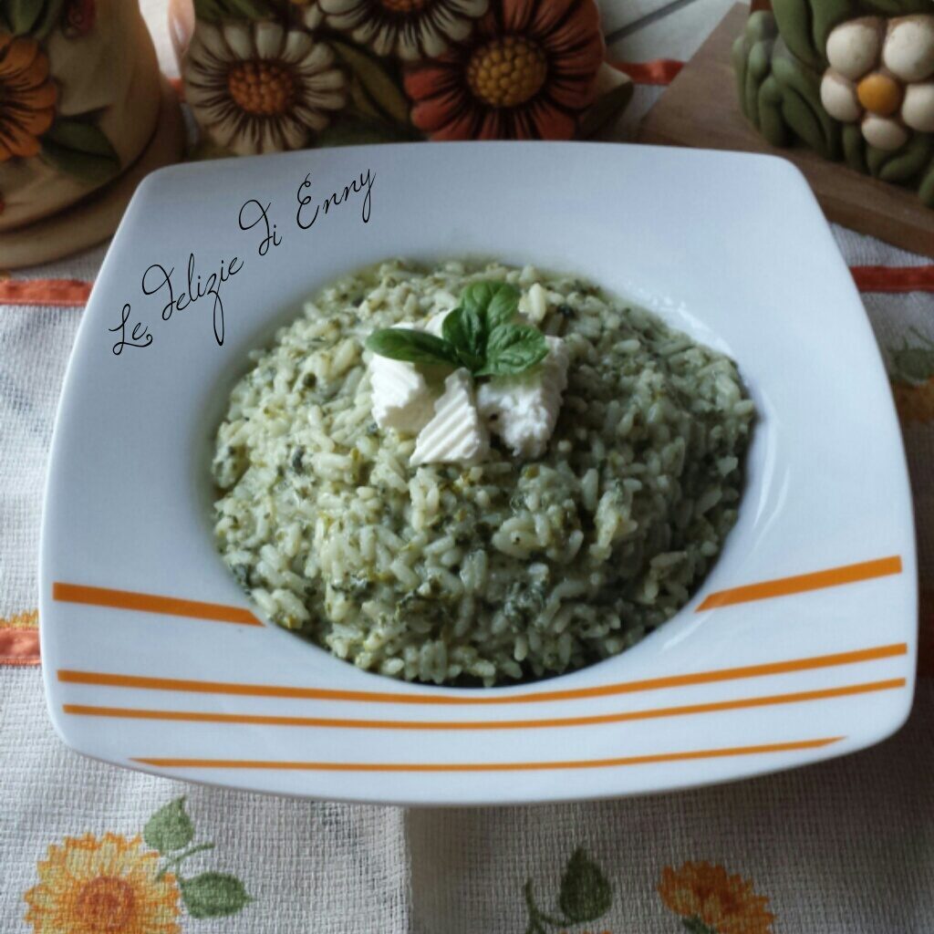 Risotto con ricotta e spinaci
