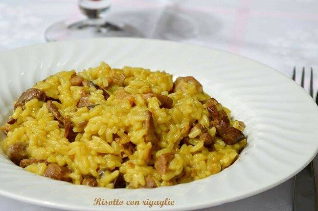 Risotto con rigaglie