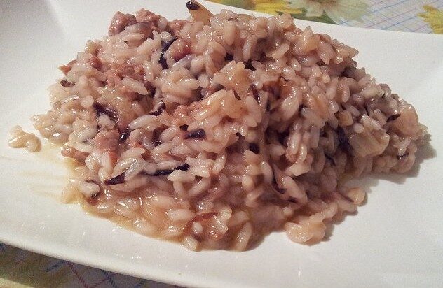 Risotto con salsiccia e radicchio