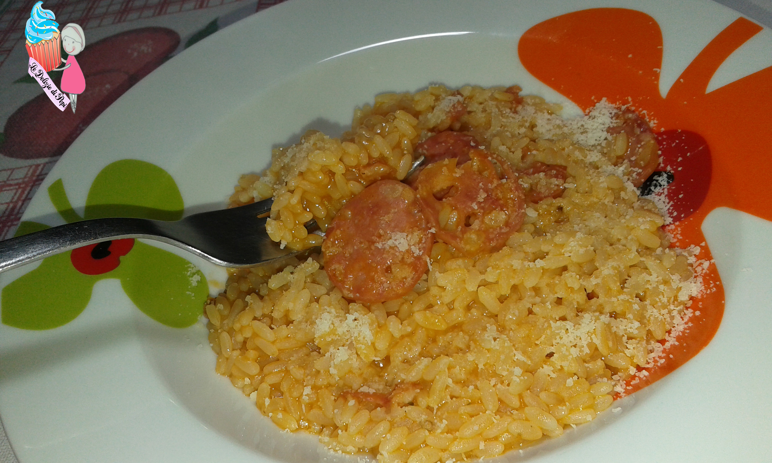 Risotto con salsiccia secca