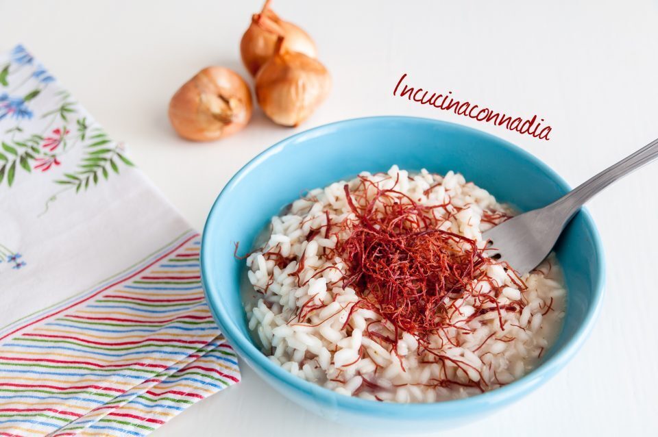 Risotto con sfilacci di cavallo e cipolla