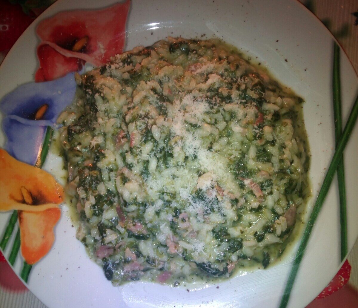 Risotto con spinaci e cotto – ricetta per bambini