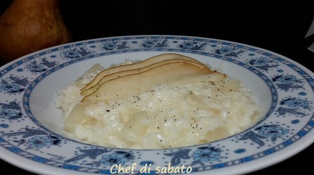 Risotto con taleggio e pere