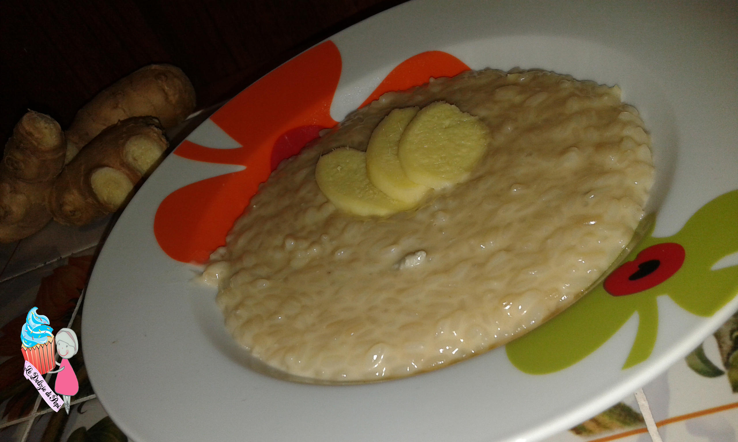 Risotto con zenzero e gorgonzola