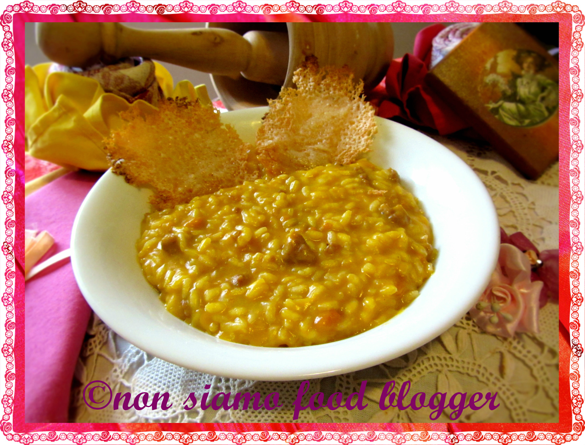 Risotto con zucca e salsiccia