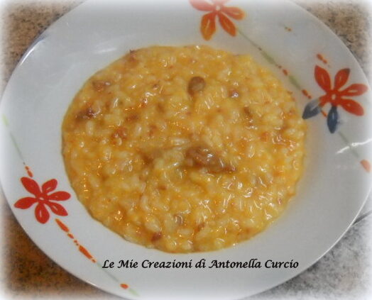 RISOTTO CON ZUCCA E SALSICCIA