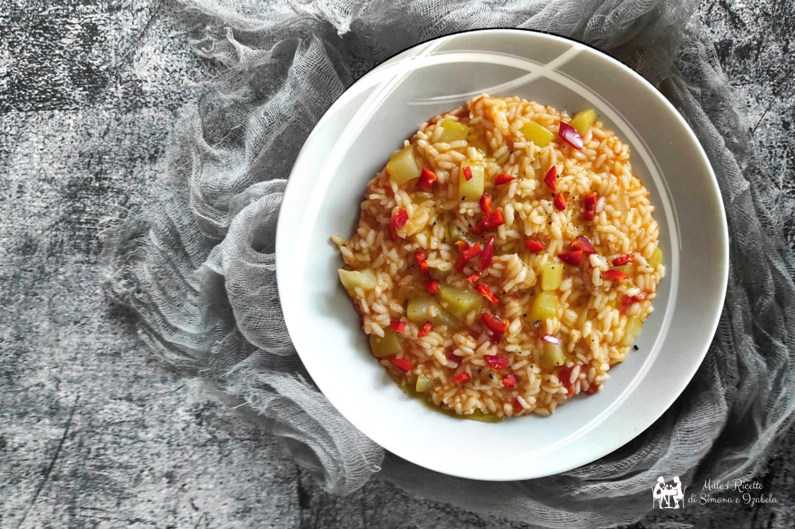 Risotto con zucchina lunga