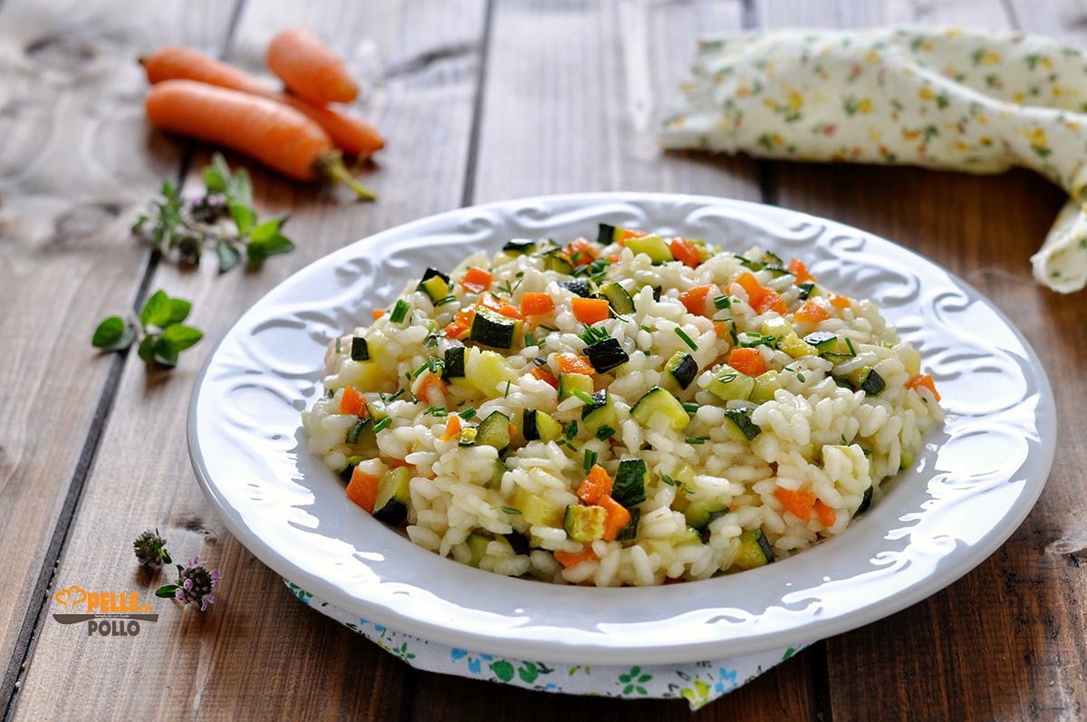 Risotto con zucchine e carote