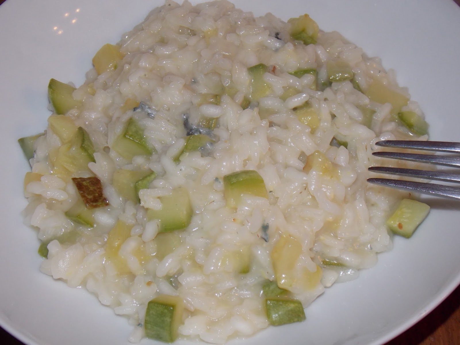 Risotto con zucchine e gorgonzola