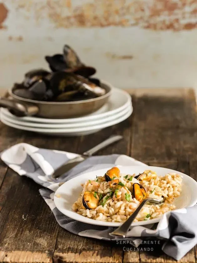 Risotto cozze e gamberi