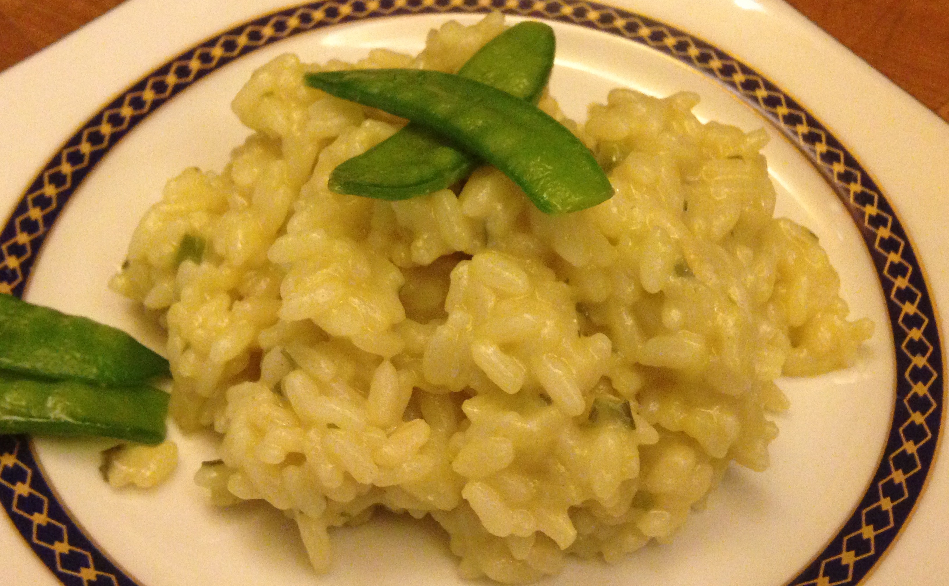 Risotto cremoso ai piselli