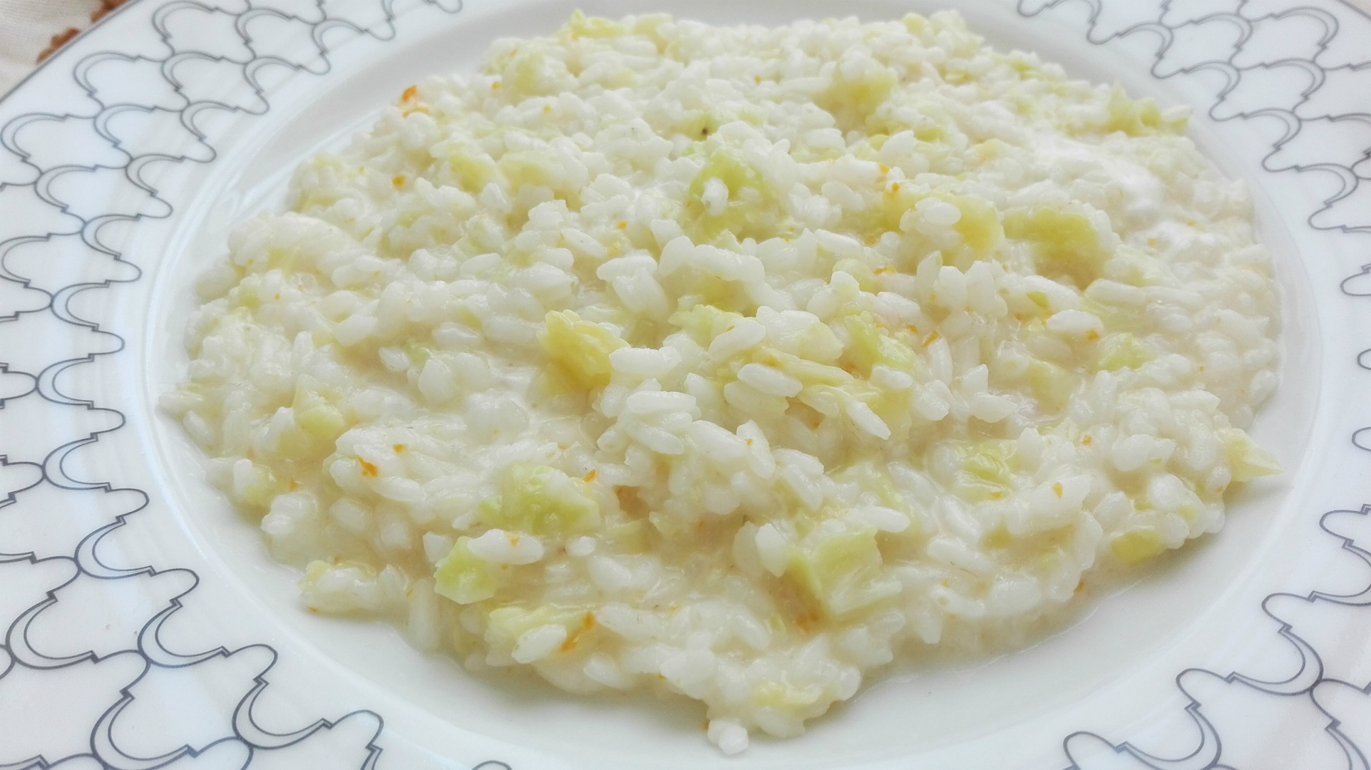 Risotto cremoso alla verza e stracchino