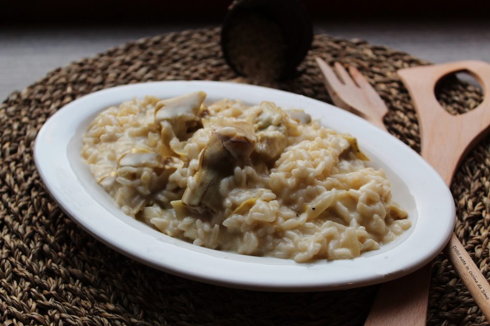 Risotto cremoso carciofi e robiola