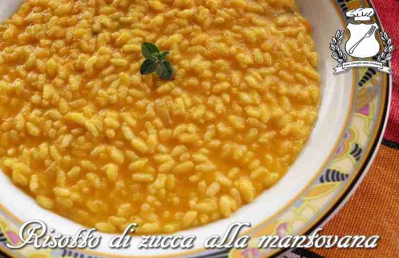 Risotto di zucca alla mantovana