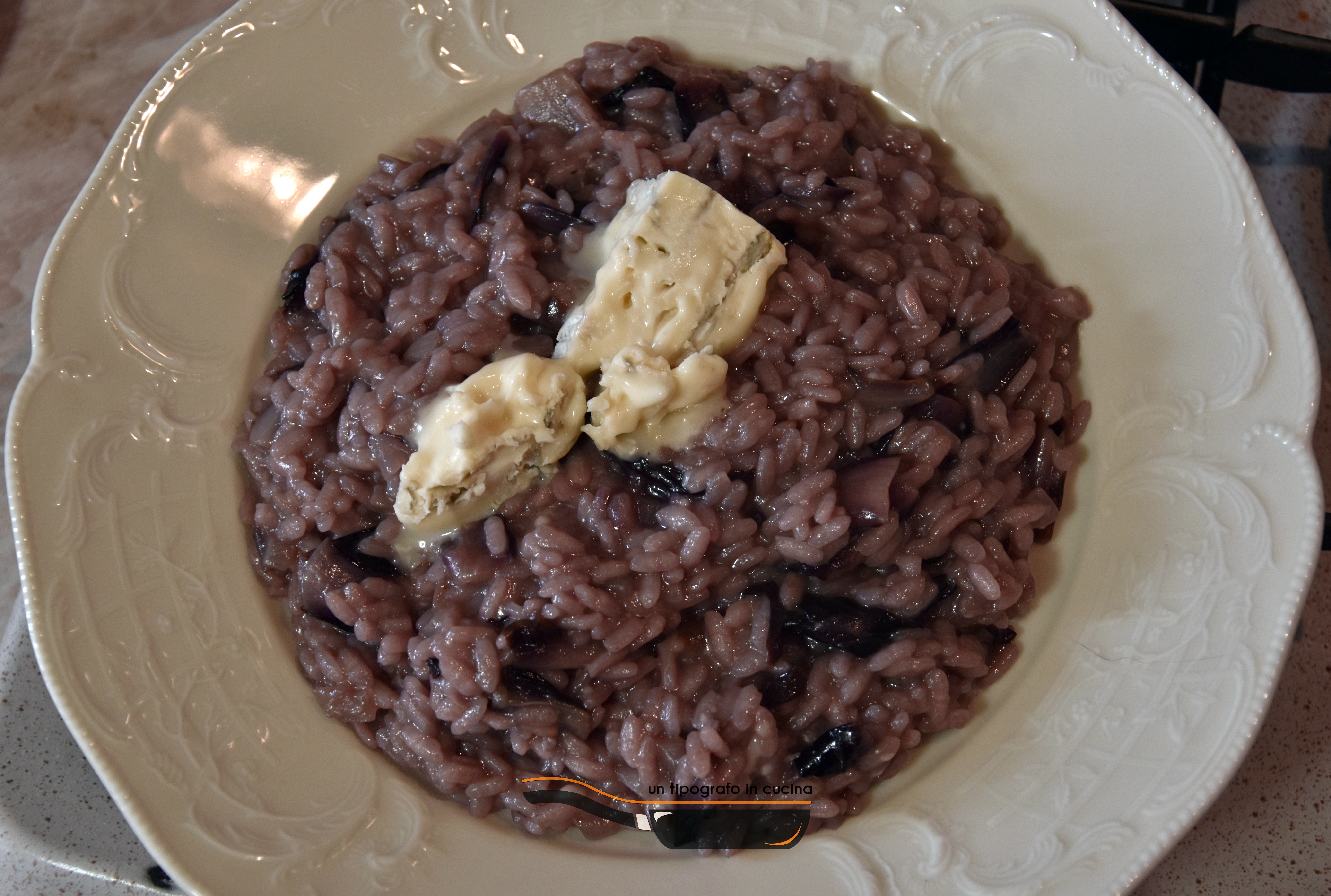 Risotto e radicchio mantecato al gorgonzola…