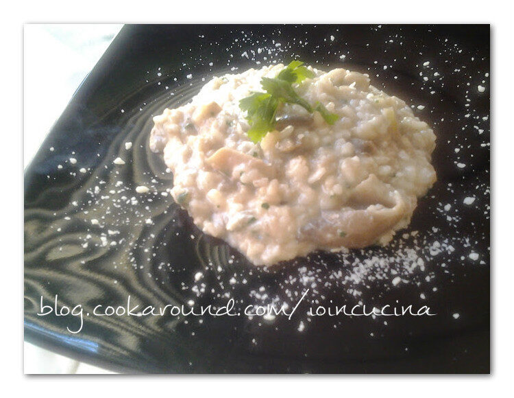 Risotto funghi e gorgonzola
