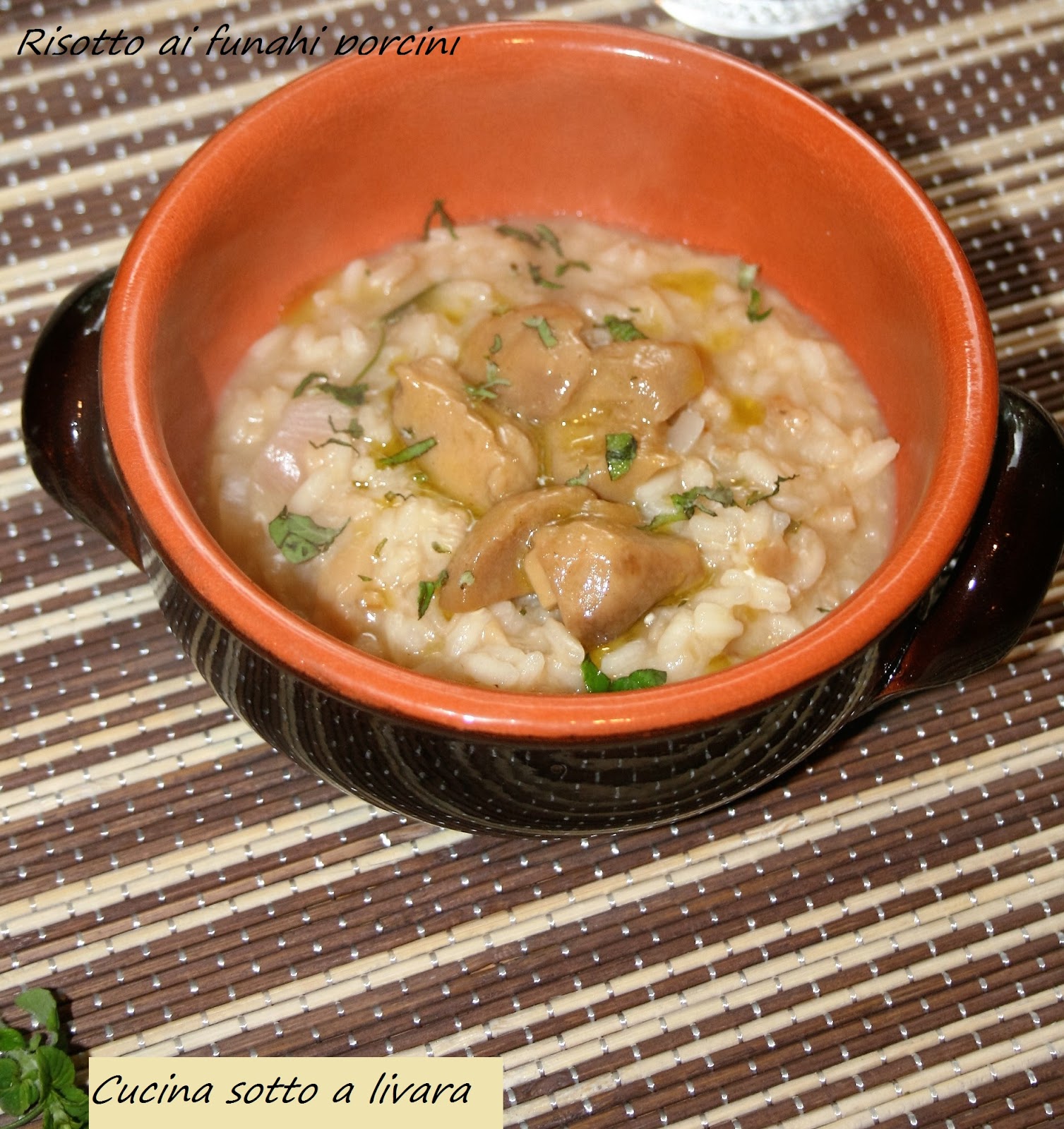 Risotto funghi e nepetella