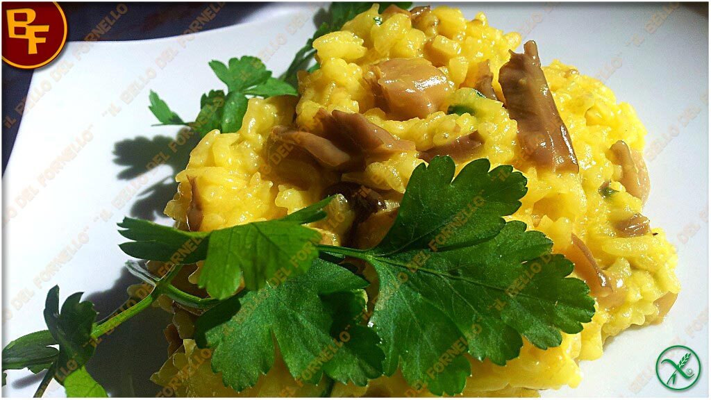 Risotto giallo ai funghi