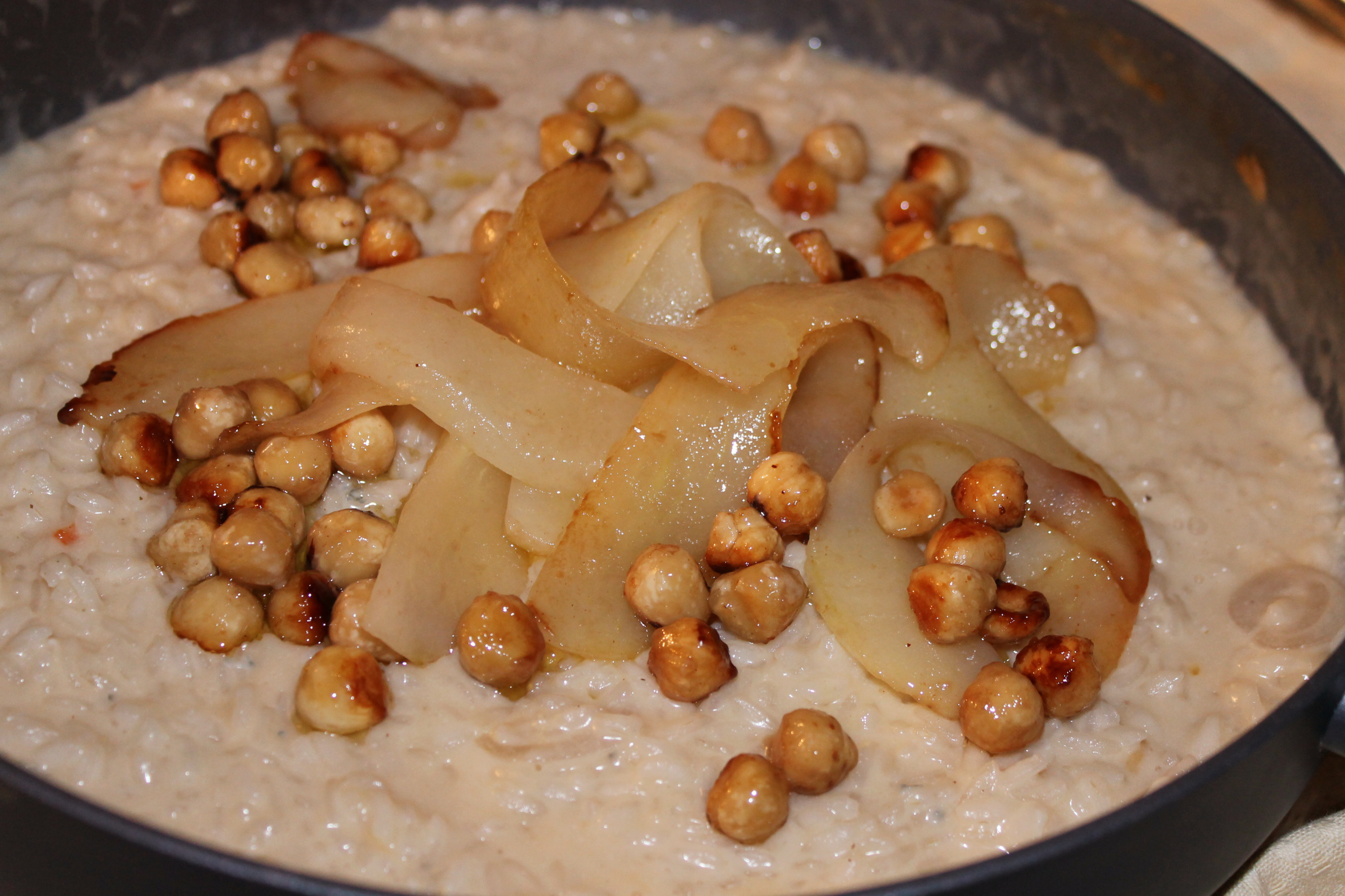 Risotto gorgonzola noci pere