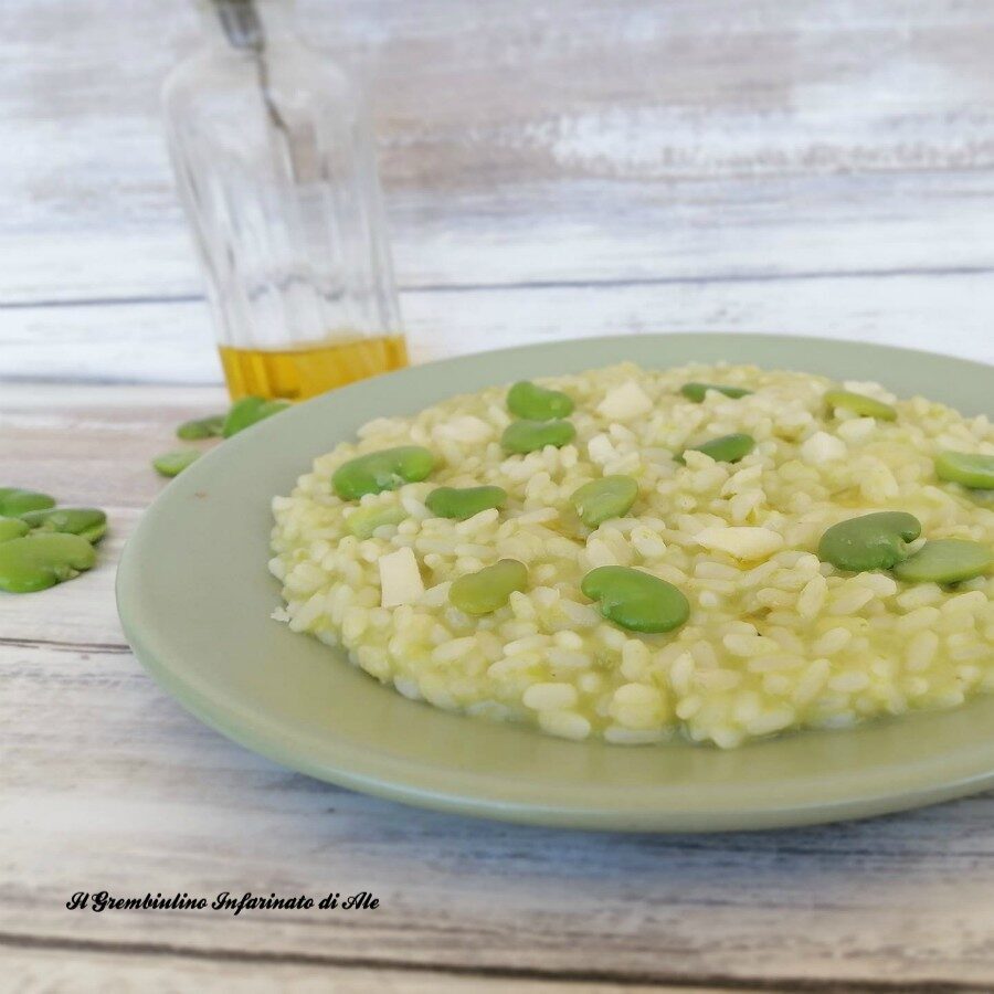 Risotto in crema di fave e pecorino