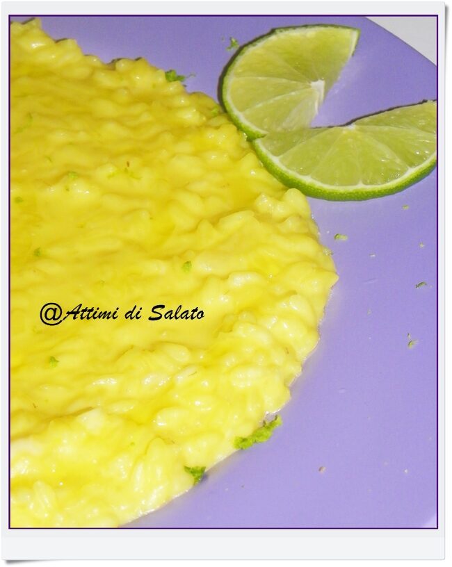 Risotto lime e zafferano