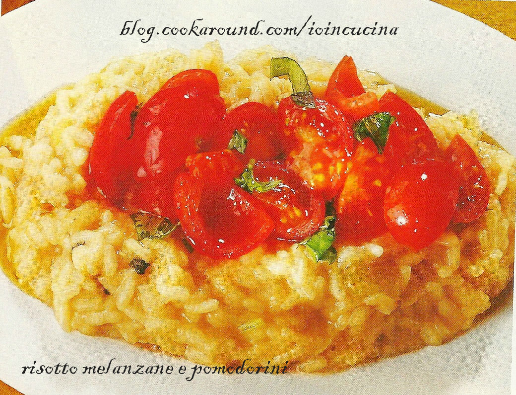 Risotto melanzane e pomodorini