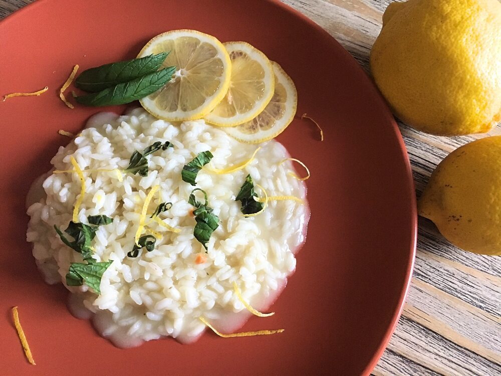 Risotto menta e limone