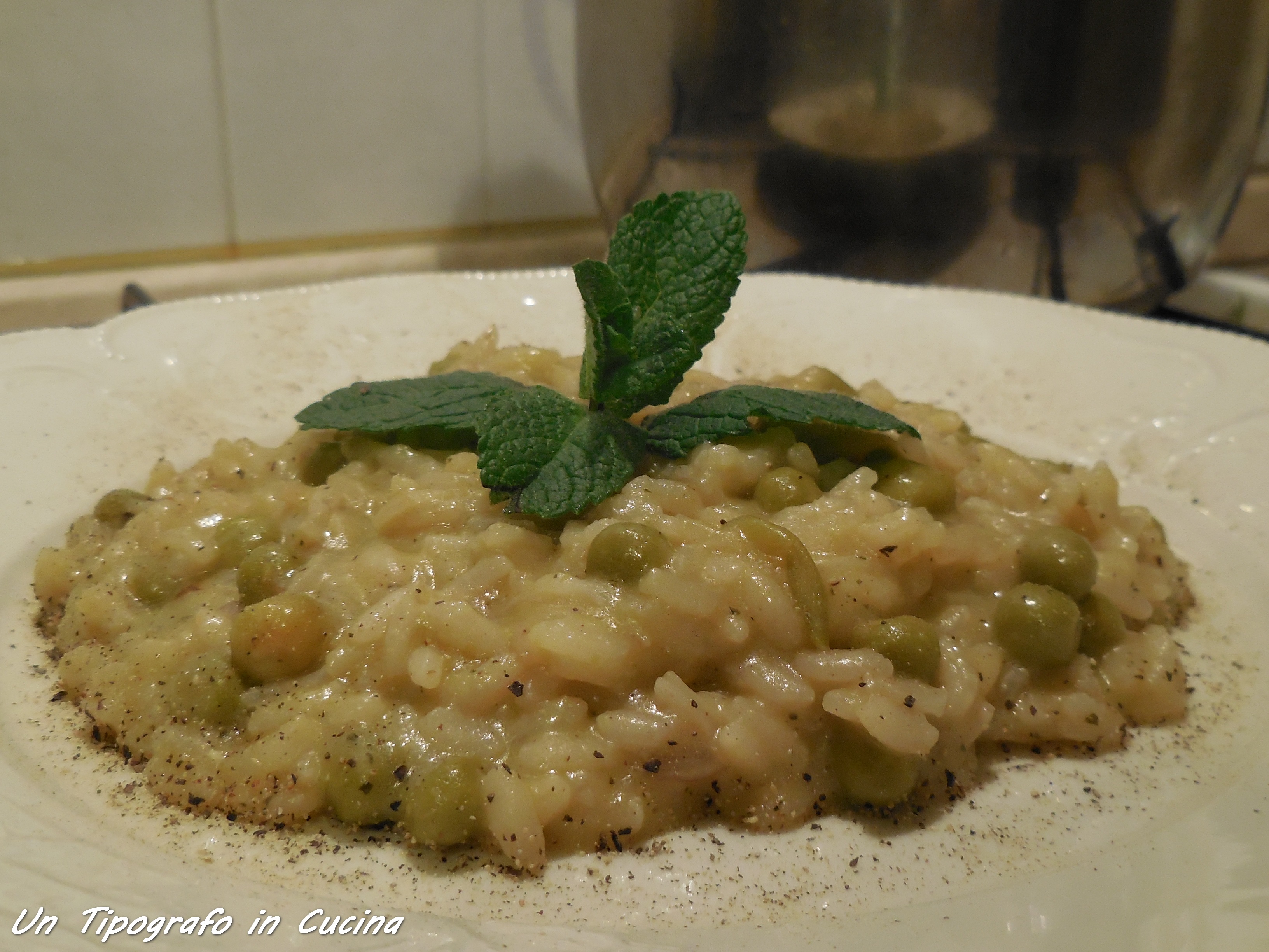 Risotto menta e piselli…