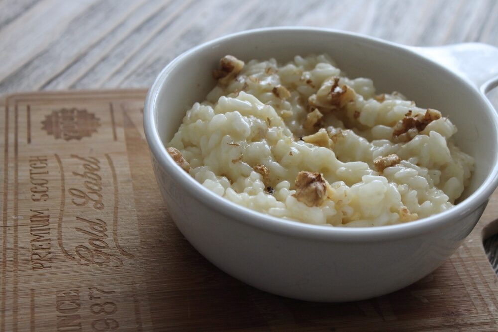 risotto noci e casatella