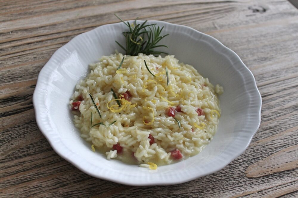 Risotto pancetta e limone