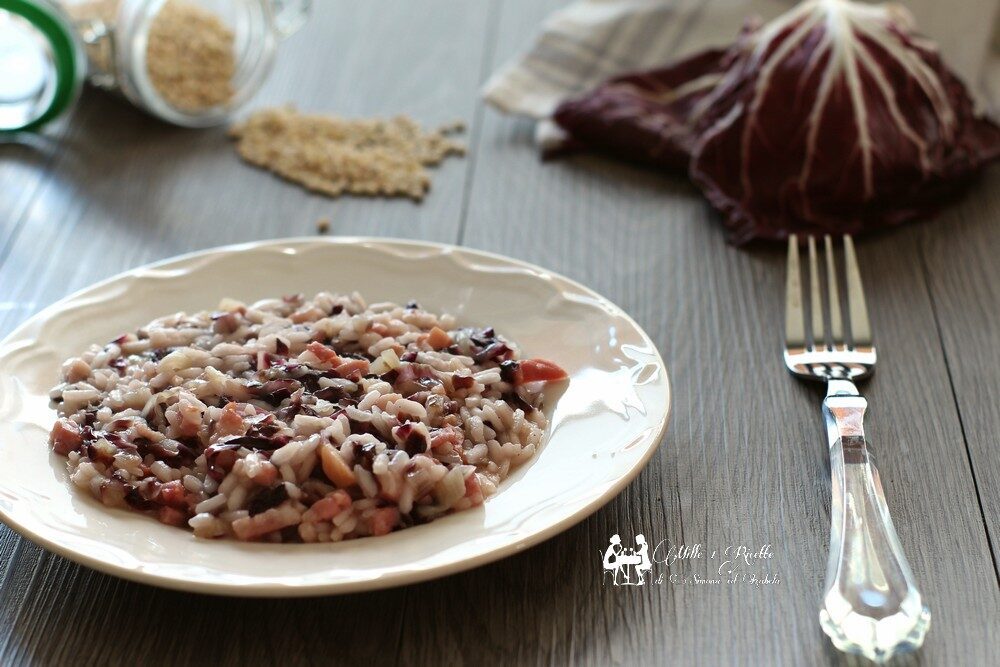 Risotto pancetta e radicchio