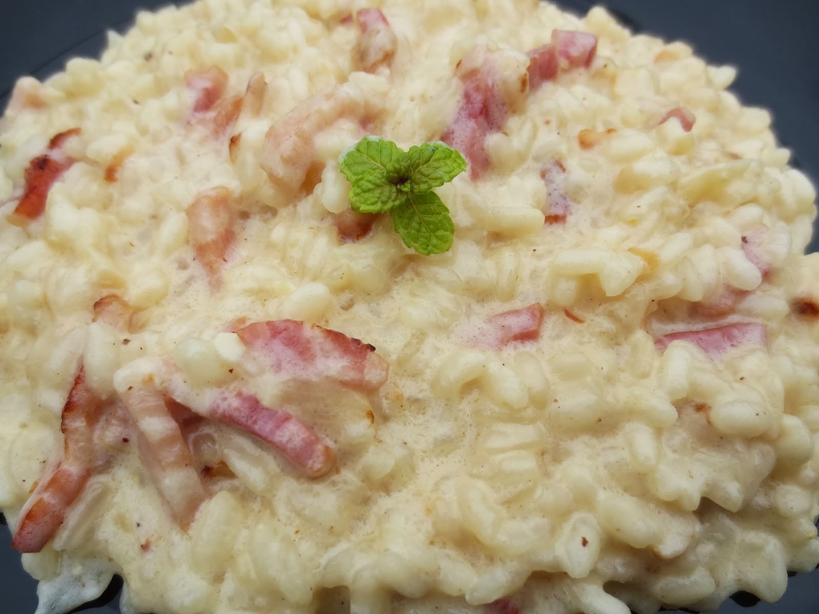 Risotto panna e pancetta