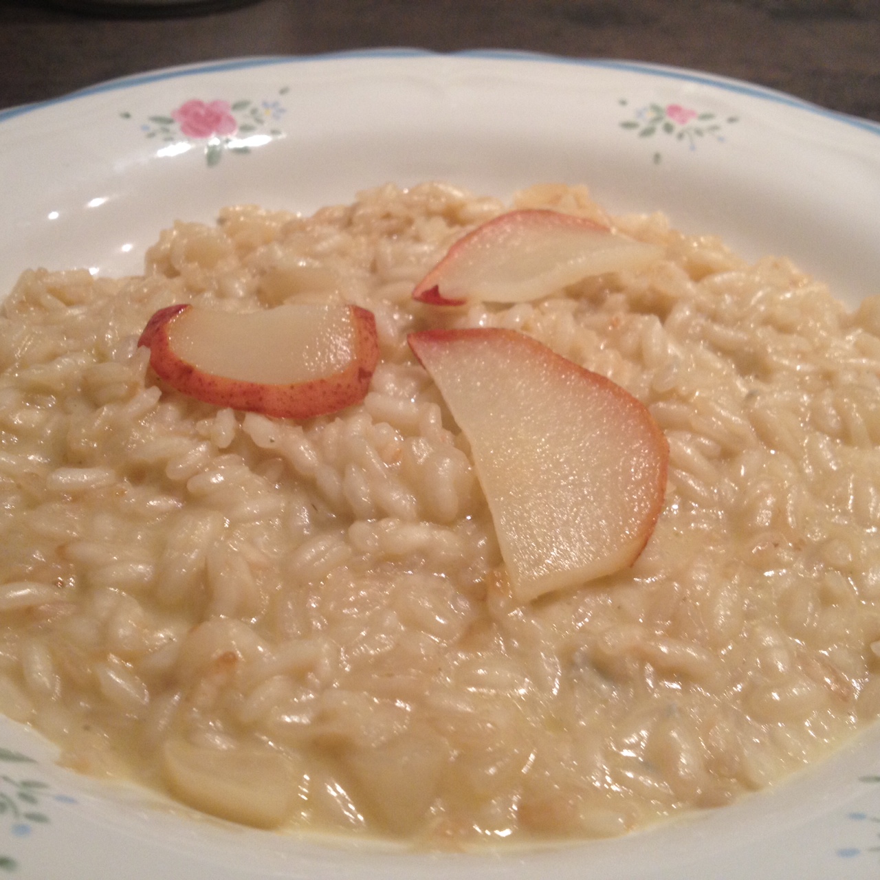 Risotto pere e gorgonzola