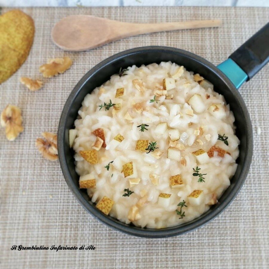 Risotto pere taleggio e noci
